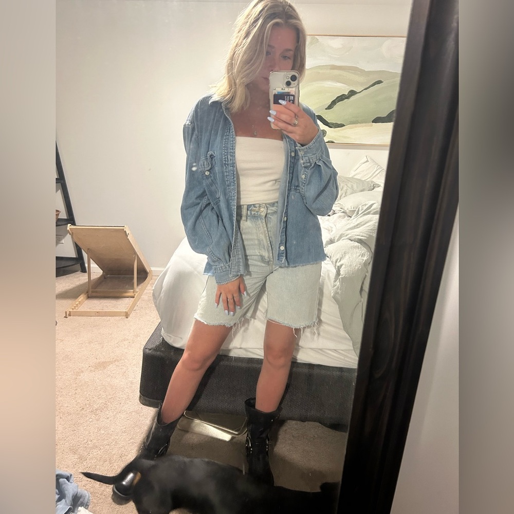 Princess Polly Long Jean Short